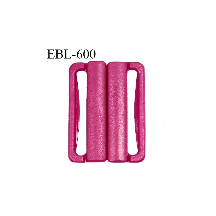 Boucle clip 30 mm attache réglette pvc spécial maillot de bain couleur rose pivoine haut de gamme prix à l'unité