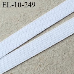 Elastique 10 mm couleur blanc optique pour lingerie fabriqué en Europe très doux oeko tex lavage 60° prix au mètre