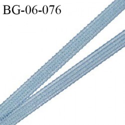 Droit fil à plat 6 mm spécial lingerie et couture du prêt-à-porter couleur bleu glacier prix au mètre
