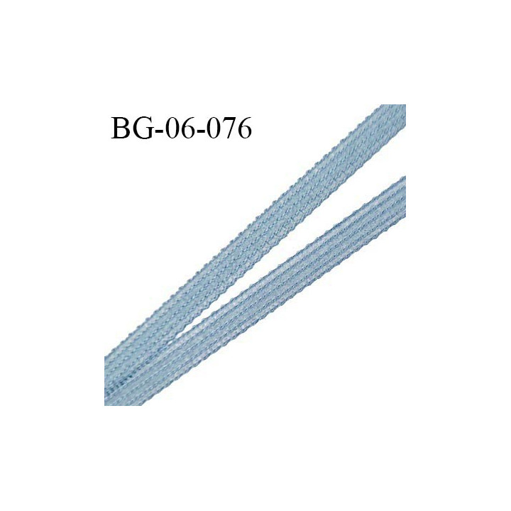 Droit fil à plat 6 mm spécial lingerie et couture du prêt-à-porter couleur bleu glacier prix au mètre