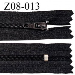 Fermeture zip 7 cm couleur noir non séparable largeur 2.7 cm glissière nylon largeur 4 mm longueur 7 cm prix à l'unité