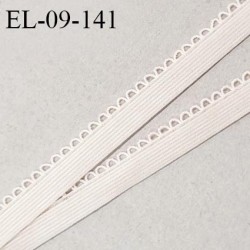 Elastique picot 9 mm lingerie couleur dune largeur 9 mm haut de gamme prix au mètre
