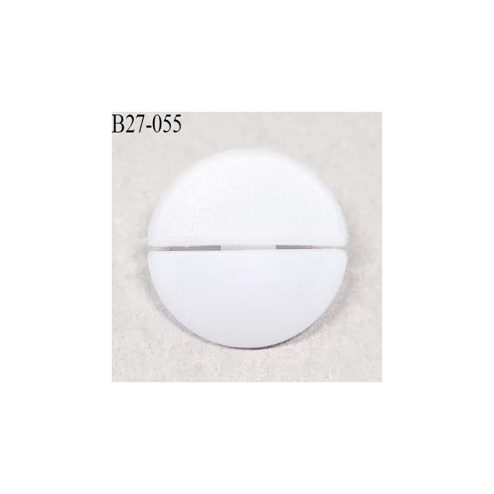 Contre bouton fendu 27 mm en pvc couleur blanc accroche avec un anneau diamètre 27 mm épaisseur 3 mm prix à la pièce