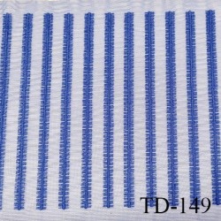 Dentelle broderie 18 cm haut de gamme couleur bleu prix pour un mètre de longueur et 18 cm de largeur