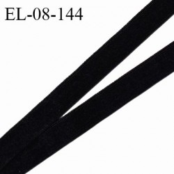 Elastique 8 mm lingerie haut de gamme couleur noir élastique fin doux au toucher style velours prix au mètre
