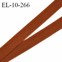 Elastique 10 mm lingerie haut de gamme couleur marron rouille élastique fin doux au toucher prix au mètre