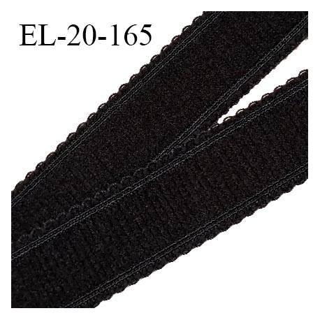 Elastique picot 20 mm bretelle et lingerie couleur noir très beau largeur 20 mm prix au mètre