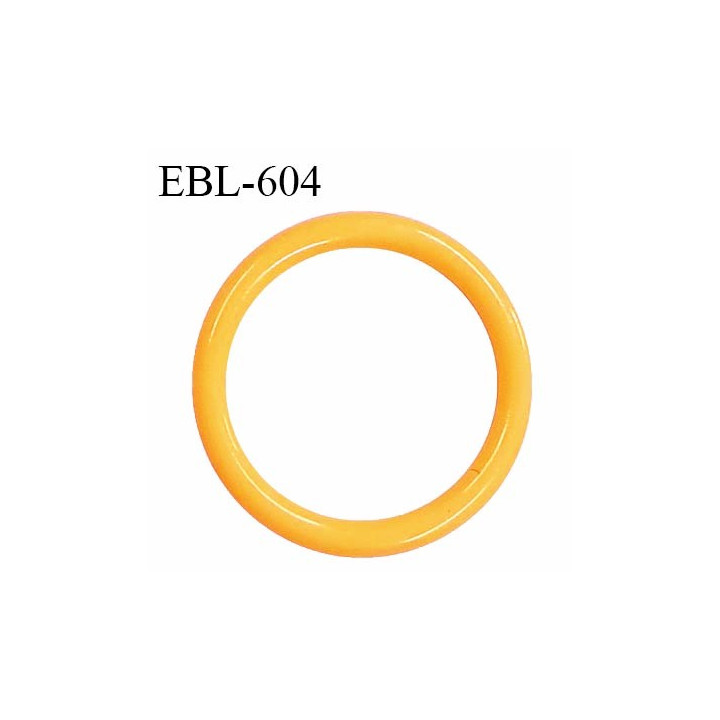 Anneau de réglage 16 mm en pvc couleur jaune orangé diamètre intérieur 16 mm diamètre extérieur 20 mm prix à l'unité