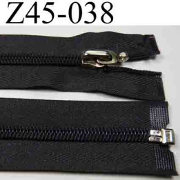fermeture éclair longueur 45 cm couleur gris anthracite séparable zip nylon  largeur 3.2 cm largeur du zip 6 mm curseur métal