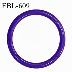 Anneau de réglage 14 mm en pvc couleur indigo diamètre intérieur 14 mm diamètre extérieur 18 mm épaisseur 2 mm prix à l'unité