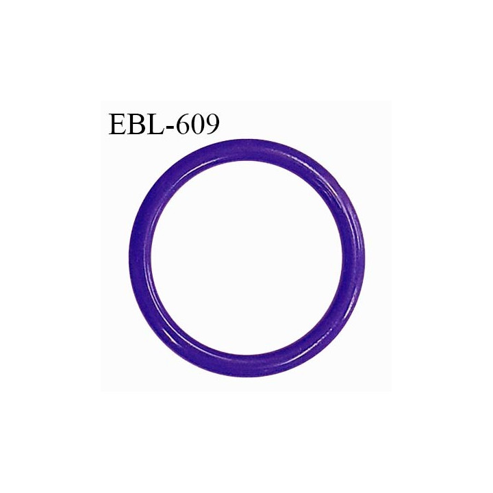 Anneau de réglage 14 mm en pvc couleur indigo diamètre intérieur 14 mm diamètre extérieur 18 mm épaisseur 2 mm prix à l'unité