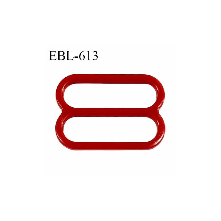 Réglette 15 mm de réglage de bretelle pour soutien gorge et maillot de bain en pvc ocre rouge prix à l'unité