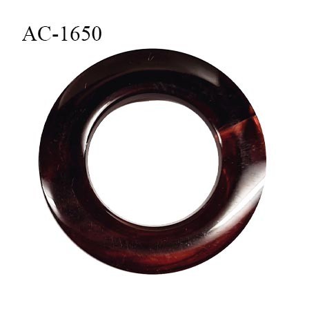 Anneau 25 mm en pvc couleur marron en transparence diamètre intérieur 25 mm diamètre extérieur 45 mm prix à l'unité