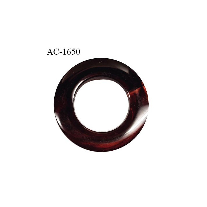 Anneau 25 mm en pvc couleur marron en transparence diamètre intérieur 25 mm diamètre extérieur 45 mm prix à l'unité
