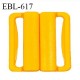 Boucle clip 20 mm attache réglette pvc spécial maillot de bain couleur jaune orangé haut de gamme prix à l'unité