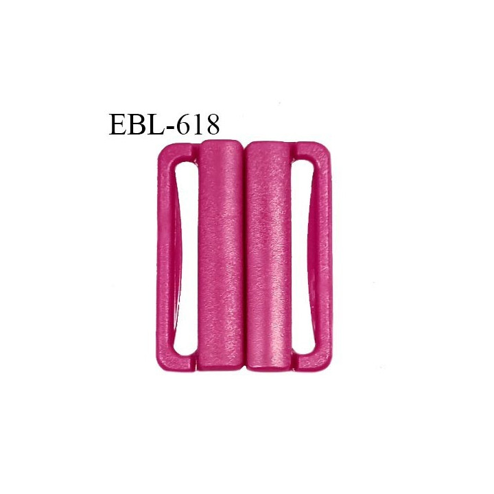 Boucle clip 25 mm attache réglette pvc spécial maillot de bain couleur rose pivoine haut de gamme prix à l'unité
