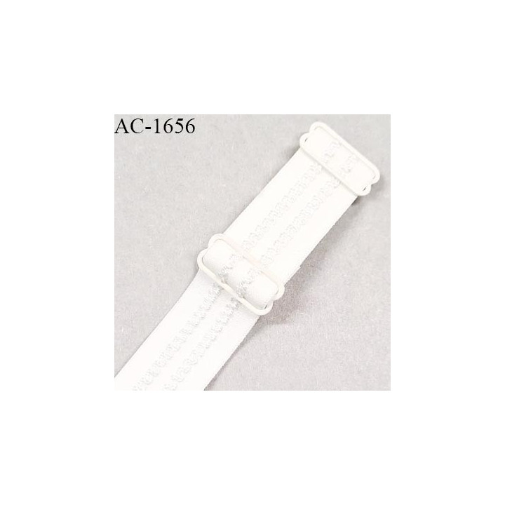 Bretelle lingerie SG 16 mm très haut de gamme couleur naturel avec 2 barrettes largeur 16 mm longueur 30 cm prix à l'unité