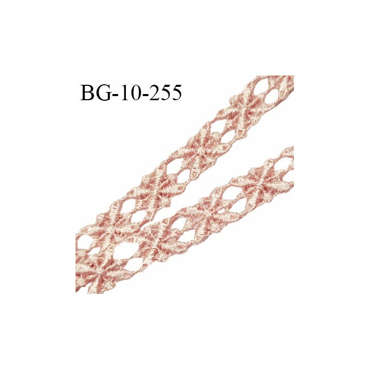 Galon ruban guipure haut de gamme couleur caramel largeur 10 mm prix au mètre