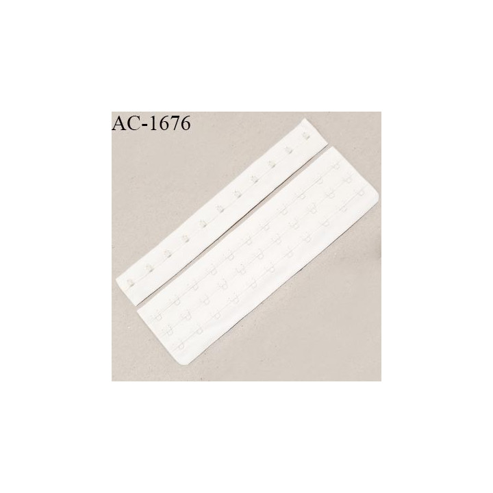 Bande Agrafe 21 cm haut de gamme pour soutien gorge 3 rangés 11 crochets couleur naturel ou opale prix à l'unité