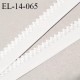 Elastique 14 mm lingerie picot couleur blanc haut de gamme largeur 14 mm prix au mètre