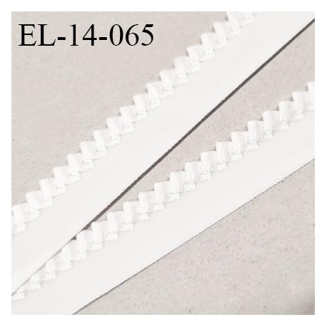 Elastique 14 mm lingerie picot couleur blanc haut de gamme largeur 14 mm prix au mètre