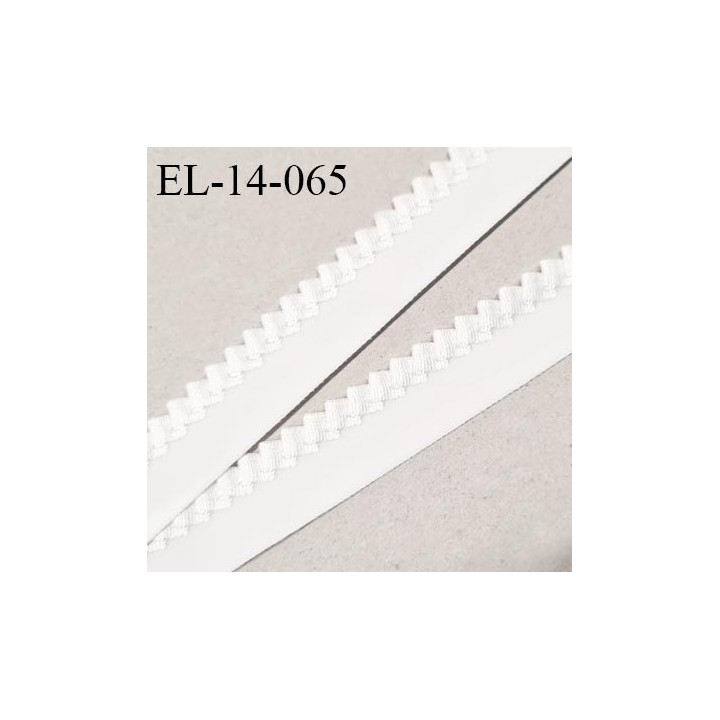 Elastique 14 mm lingerie picot couleur blanc haut de gamme largeur 14 mm prix au mètre