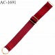 Bretelle lingerie SG 15 mm très haut de gamme couleur rouge rubis avec 1 barrette et 1 anneau longueur 28 cm prix à l'unité