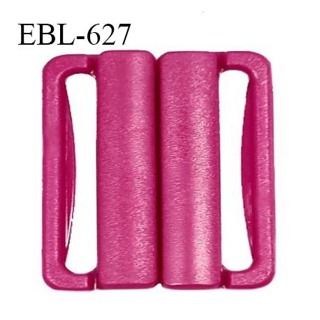 Boucle clip 20 mm attache réglette pvc spécial maillot de bain couleur rose pivoine intérieur 20 mm haut de gamme prix à l'unité