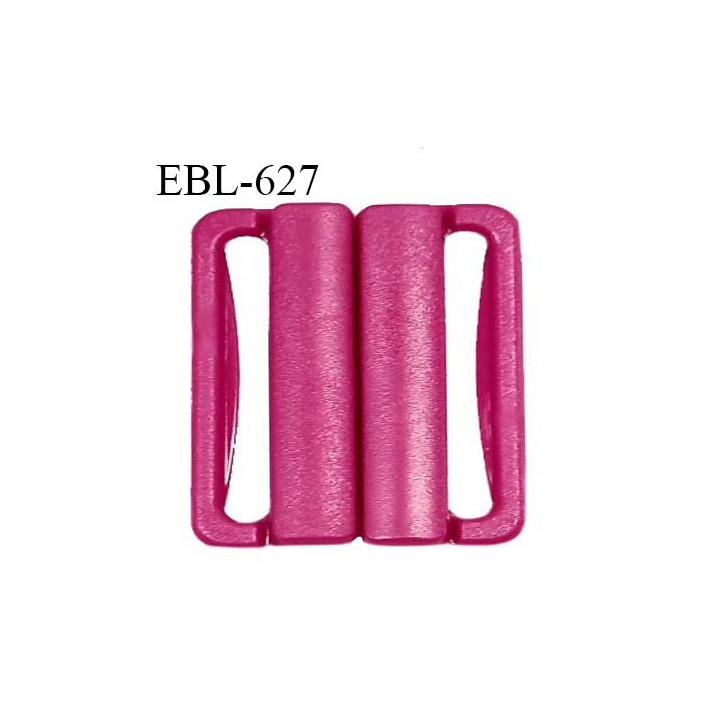 Boucle clip 20 mm attache réglette pvc spécial maillot de bain couleur rose pivoine intérieur 20 mm haut de gamme prix à l'unité