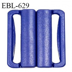 Boucle clip 20 mm attache réglette pvc spécial maillot de bain couleur indigo intérieur 20 mm haut de gamme prix à l'unité