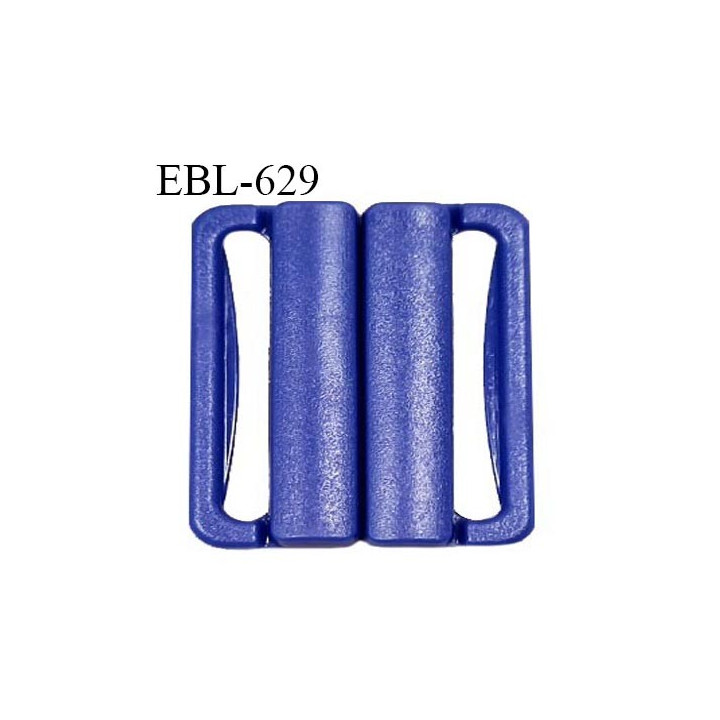 Boucle clip 20 mm attache réglette pvc spécial maillot de bain couleur indigo intérieur 20 mm haut de gamme prix à l'unité