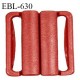 Boucle clip 20 mm attache réglette pvc spécial maillot de bain couleur ocre rouge intérieur 20 mm haut de gamme prix à l'unité