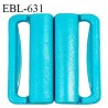 Boucle clip 20 mm attache réglette pvc spécial maillot de bain couleur bleu vert intérieur 20 mm haut de gamme prix à l'unité