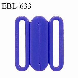 Boucle clip 15 mm attache réglette pvc spécial maillot de bain couleur indigo intérieur 15 mm haut de gamme prix à l'unité