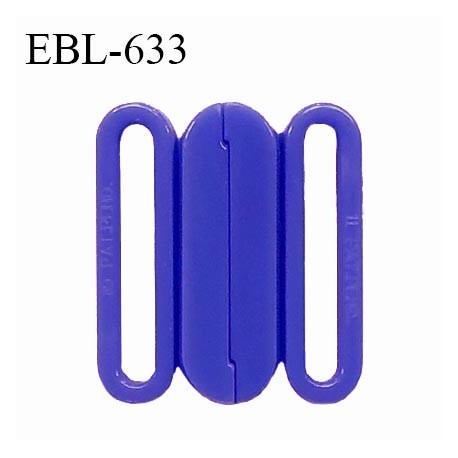 Boucle clip 15 mm attache réglette pvc spécial maillot de bain couleur indigo intérieur 15 mm haut de gamme prix à l'unité