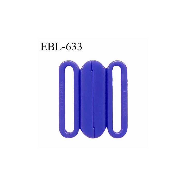 Boucle clip 15 mm attache réglette pvc spécial maillot de bain couleur indigo intérieur 15 mm haut de gamme prix à l'unité