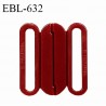 Boucle clip 15 mm attache réglette pvc spécial maillot de bain couleur ocre rouge intérieur 15 mm haut de gamme prix à l'unité