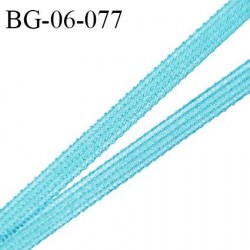 Droit fil à plat 6 mm spécial lingerie et couture du prêt-à-porter couleur bleu horizon fabriqué en France prix au mètre