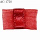 Noeud lingerie 20 mm haut de gamme en mousseline mate et centre satin couleur rouge rubis prix à l'unité
