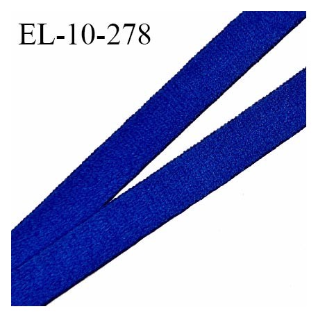 Elastique 10 mm lingerie couleur bleu largeur 10 mm très doux au toucher prix au mètre