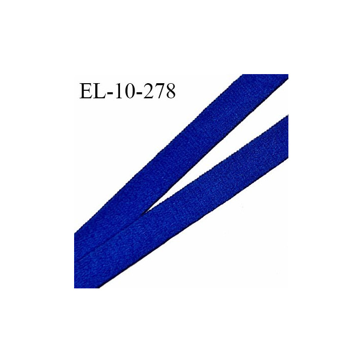 Elastique 10 mm lingerie couleur bleu largeur 10 mm très doux au toucher prix au mètre