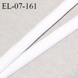 Elastique 7 mm lingerie couleur blanc largeur 7 mm haut de gamme très doux au toucher allongement +190% prix au mètre