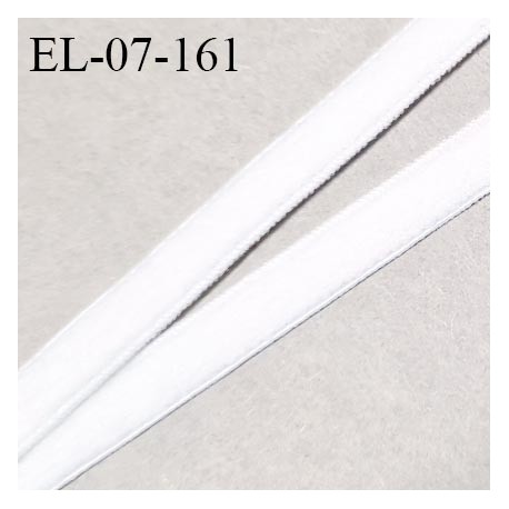 Elastique 7 mm lingerie couleur blanc largeur 7 mm haut de gamme très doux au toucher allongement +190% prix au mètre