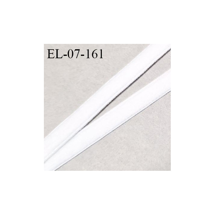 Elastique 7 mm lingerie couleur blanc largeur 7 mm haut de gamme très doux au toucher allongement +190% prix au mètre