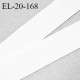 Elastique lingerie 20 mm couleur blanc haut de gamme très doux au toucher prix au mètre