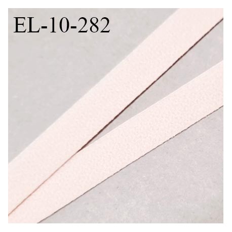 Elastique 10 mm lingerie couleur rose pâle largeur 10 mm allongement +80% très doux au toucher prix au mètre