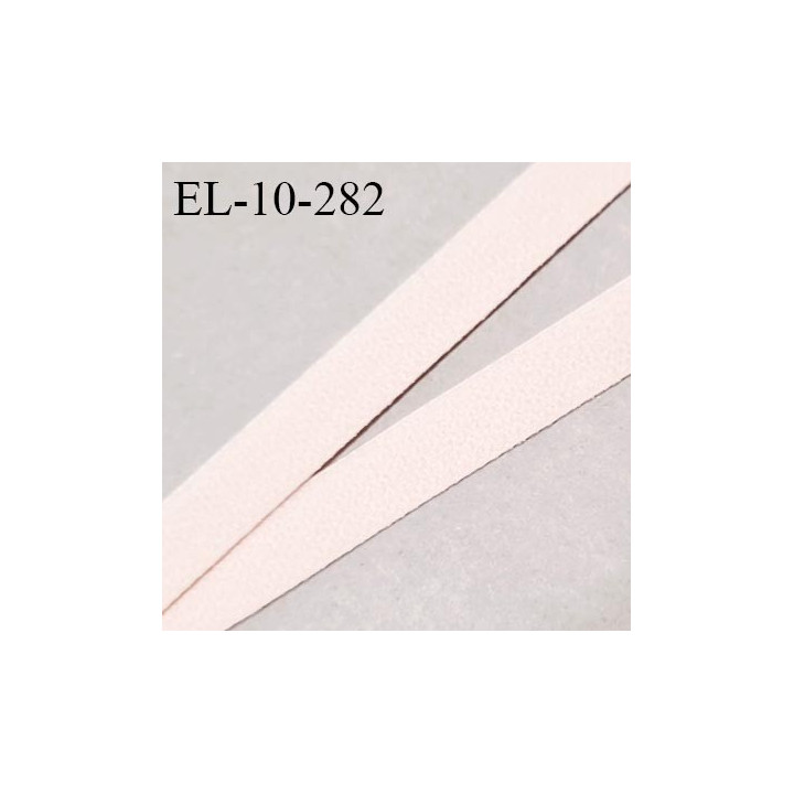 Elastique 10 mm lingerie couleur rose pâle largeur 10 mm allongement +80% très doux au toucher prix au mètre