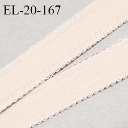 Elastique picot 20 mm bretelle et lingerie couleur chair ivoire très beau largeur 20 mm prix au mètre