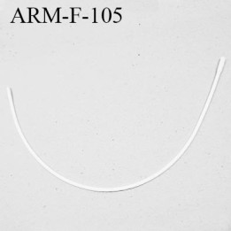 Armature 105 acier laqué FLEXI blanc  longueur total développé de l'armature 260 mm forme fléxible prix à la pièce