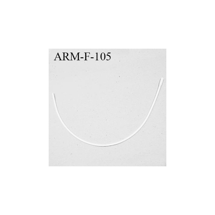 Armature 105 acier laqué FLEXI blanc  longueur total développé de l'armature 260 mm forme fléxible prix à la pièce